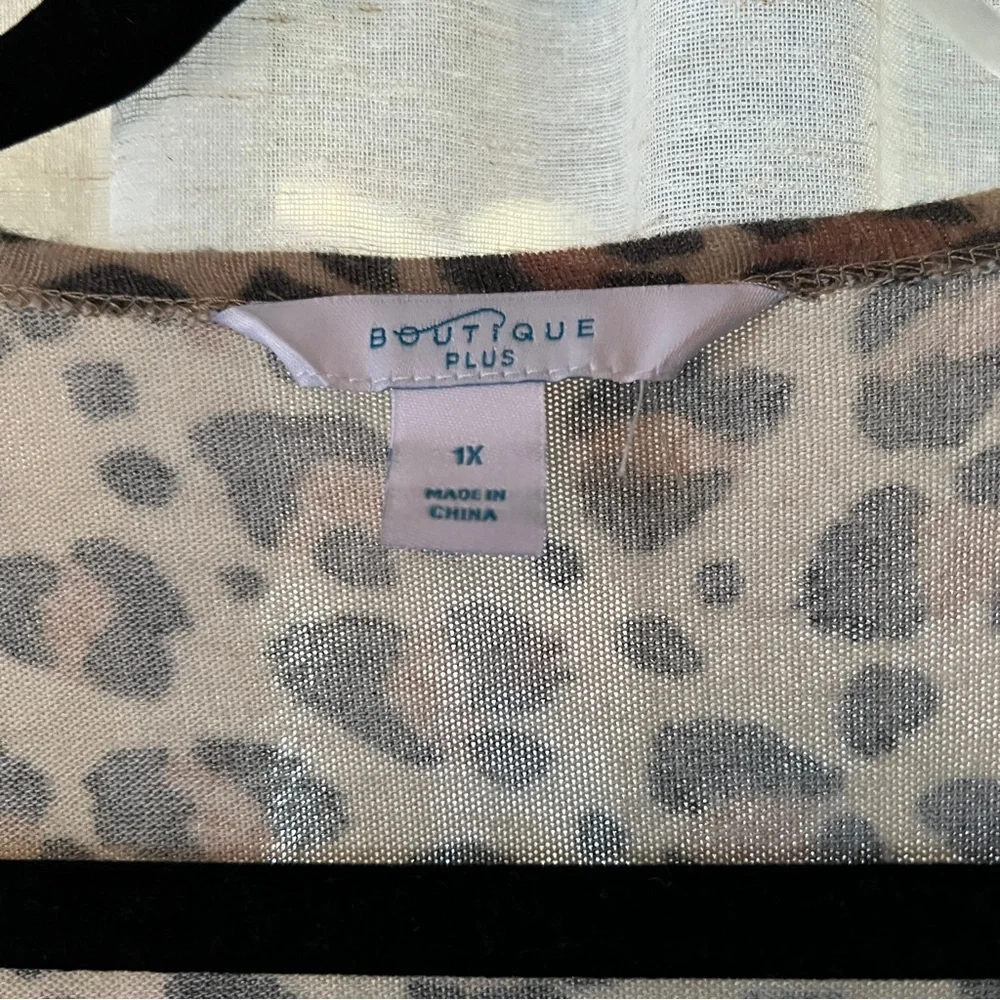 Boutique Plus Open Front Duster Cardigan - Picture 4 of 8